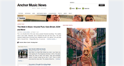 Desktop Screenshot of anchormusicnews.com